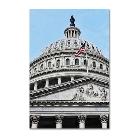 Trademark Fine Art Gregory O'Hanlon 'Dome of the US Capitol' Canvas Art, 30x47 GO0036-C3047GG